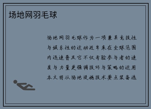 场地网羽毛球